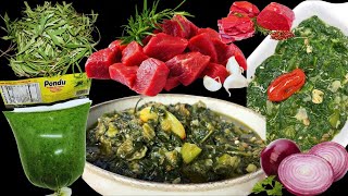 Cuisine🍽️Congolaise Matembele Recette Congolaise Matembele Feuilles de Patate DouceYam leaves [upl. by Akeemaj]