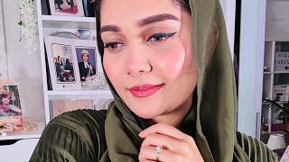 Simple Makeup with Olive Green Abaya [upl. by Ramat]