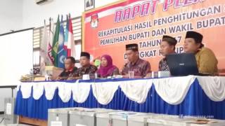 Pleno Penetapan Rekapitulasi Hasil Pilkada Kabupaten Pati 2017 di Kantor KPU [upl. by Goldenberg849]