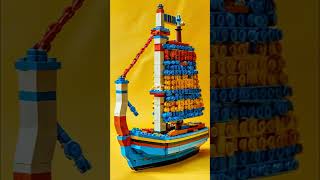 เรือใบเลโก้ เลโก้ lego การ์ตูน buildingtoys constructiontoys legotoys [upl. by Demmy737]