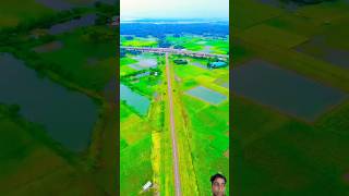 কী সুন্দর রেল লাইন Drone view  Rel line viral shortsyt shortsJaman boy 01 🇮🇳 [upl. by Htez116]