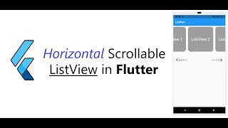 Horizontal scrollable ListView in Flutter  OnPressed [upl. by Attenal611]