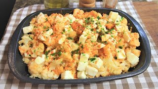 TU COME FAI I CAVOLFIORI SENZA BESCIAMELLA GRATINATI AL FORNO ricetta cavolfiori gratinati [upl. by Attemaj]