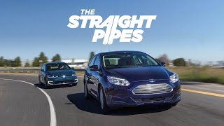 2017 Volkswagen eGolf vs Ford Focus Electric Maximum Range Challenge [upl. by Mavra837]