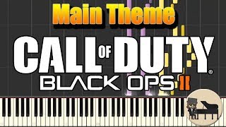 Main Campaign Theme  Call of duty Black Ops 2 Piano Tutorial Synthesia HD Cover [upl. by Roda]