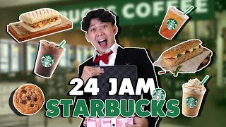 24 JAM MAKAN STARBUCKS  MAKANAN TERMAHAL TERMURAH [upl. by Lewan]