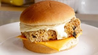 McDonalds FiletOFish Sandwich Homemade VeganVegetarian [upl. by Levison]