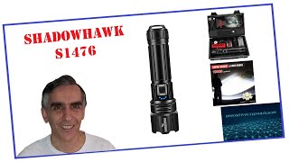 🔦 Descubre la LINTERNA LED recargable SHADOWHAWK S1476  AMAZON 2024 👍 [upl. by Tremaine]