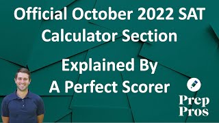 October 2022 SAT Math Calculator Section Walkthrough [upl. by Arondel310]