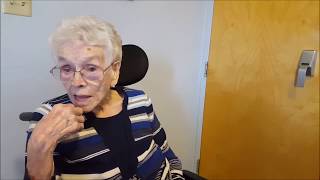 103 yr old Liz Bates talks about life in Deep Cove amp West Louisbourg part 2 [upl. by Ordnagela763]