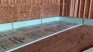 Insulating concrete floor How to prepare to lay down foam board [upl. by Trocki]