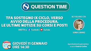 Tfa sostegno IX ciclo verso avvio della procedura Le ultime notizie su corsi e posti [upl. by Meta]