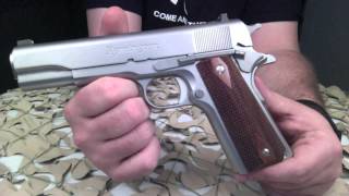 Reminton R1 S Stainless 1911 45ACP Pistol Overview  Texas Gun Blog [upl. by Vil495]