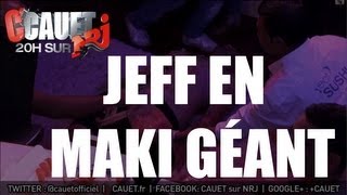 Jeff en véritable Maki géant se fait dévorer par le public   CCauet sur NRJ [upl. by Atiuqcaj386]