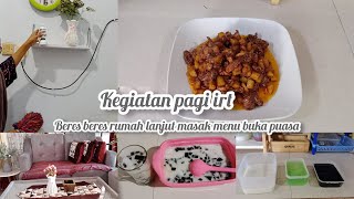 Kegiatan irt beres beres lanjut masak simple menu buka puasa [upl. by Barcellona]