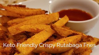 Crispy Rutabaga Fries  Keto Friendly [upl. by Eladnwahs]