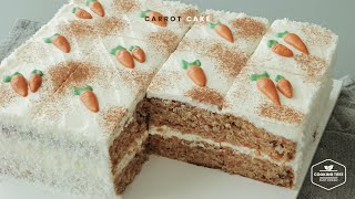 당근케이크 맛있어 당근이지 크림치즈 프로스팅 당근 케이크 만들기  Carrot Cake with Cream Cheese Frosting RecipeCooking tree [upl. by Yeo]