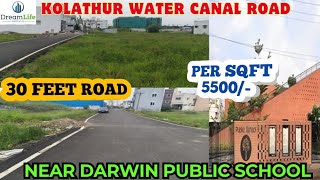 KOLATHUR WATERCANAL ROAD DARWIN SCHOOL NEAR [upl. by Tomasz]