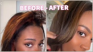 how to TONE ORANGE bleached hair [upl. by Joaquin434]