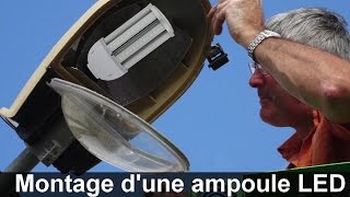 Montage dune ampoule LED pour éclairage public [upl. by Nrevel810]