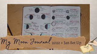 My Moon Journal  2022 and January Set Up [upl. by Auroora]