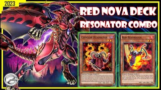 YUGIOH DUEL LINKS  RED NOVA DRAGON DECK WITH RESONATOR COMBO GAMEPLAY OCTOBER 2023  遊戯王デュエルリンクス [upl. by Beutner506]