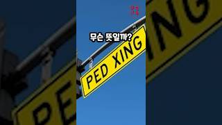 PED XING 표지판은 무슨 뜻일까 [upl. by Kyred210]