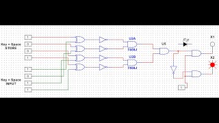 DLD simulate based projectSimple Password security system Simulation of password security system [upl. by Skolnik]