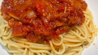 SAUCE TOMATE ITALIENNE MAISON POUR SPAGHETTIS  SIMPLE FACILE RAPIDE ET TROP BON 😉 [upl. by Lekkim]