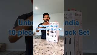 Unboxing Skandia 10Piece Knife Block Set 🔪📦 [upl. by Mmada]