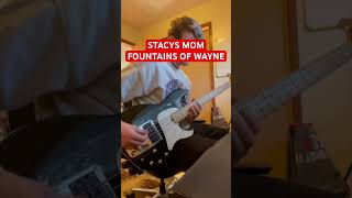 🎸 STACYS MOM  FOUNTAINS OF WAYNE BASS COVER [upl. by Oly]