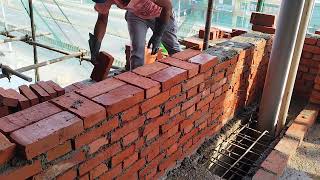 Pattern of Laying bricks in Flemish Bond [upl. by Siraval372]