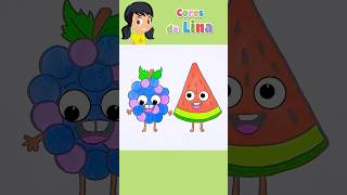 Frutos para colorir 🌟 Canções para crianças  Desenhos para colorir Shorts colorir [upl. by Cacia]