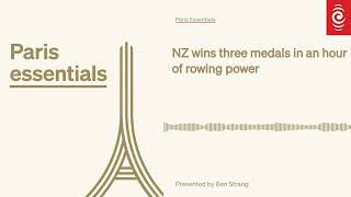 NZ wins three medals in an hour of rowing power  Paris Essentials [upl. by Astred]