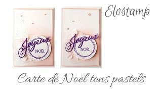 Carte Noel tons pastels [upl. by Urban23]