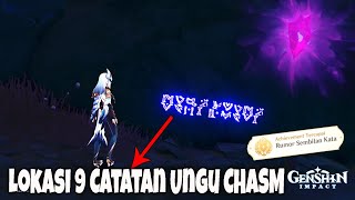 Lokasi 9 Catatan Ungu CHASM Hidden Achievement  Genshin Impact v26 [upl. by Aikkan]