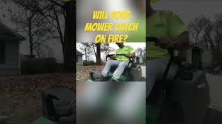 What happens when you don’t blow off your mower decklawnlife lawncarevlog lawncaremillionaire [upl. by Innep]