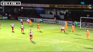 Stevenage v PNE Highlights 11th March 2014 [upl. by Laird]