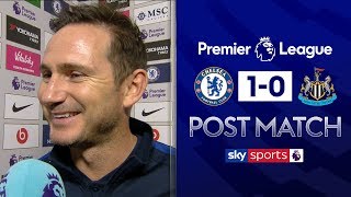 Frank Lampard delighted to win tough match  Chelsea 10 Newcastle  Post Match Interview [upl. by Ramah]