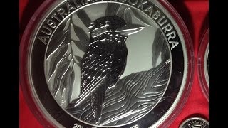 1 Kilo Australian Kookaburra 2014 silver coin [upl. by Ellehsat]