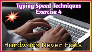 Typing speed techniques  Exercise 4  Do it in your home PINJUKARANGAL [upl. by Ellenet]