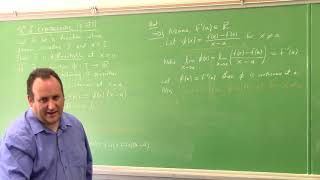 Calculus 1 Theorem of Caratheodory Product Quotient Chain Rules 21721 part 1 [upl. by Ailicec697]