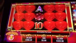 ainsworth quad show hearts slot jackpot handpay as it happens [upl. by Eeldivad280]