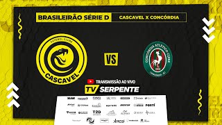 CASCAVEL x CONCÓRDIA  BRASILEIRÃO SÉRIE D  2ª FASE [upl. by Nylarak13]