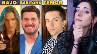 BAJO vs BARÍTONO vs TENOR ¿Cuál gana [upl. by Atnod189]