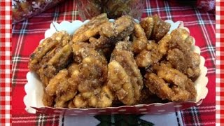 Cinnamon Vanilla Candied Pecans  Gifts from Noreens Kitchen [upl. by Seeto]