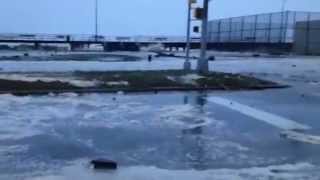 Hurricane Sandy Makes Landfall  Rockaway BeachNY  As Seen on LiveStream iReporter Donald DAvanzo [upl. by Alludba]