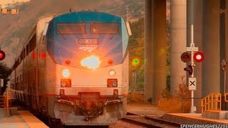 HIGH SPEED Amtrak Trains  Sorrento Valley  Bonus shot September 1st 2013 [upl. by Neelav138]