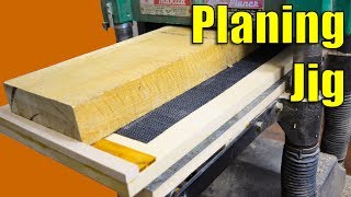 Planing Jig  How to Use Your Planer to Joint Wood  Woodworking Jig [upl. by Anirba]