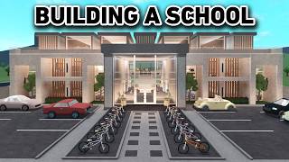 BUILDING A SCHOOL IN BLOXBURG [upl. by Enomyar]